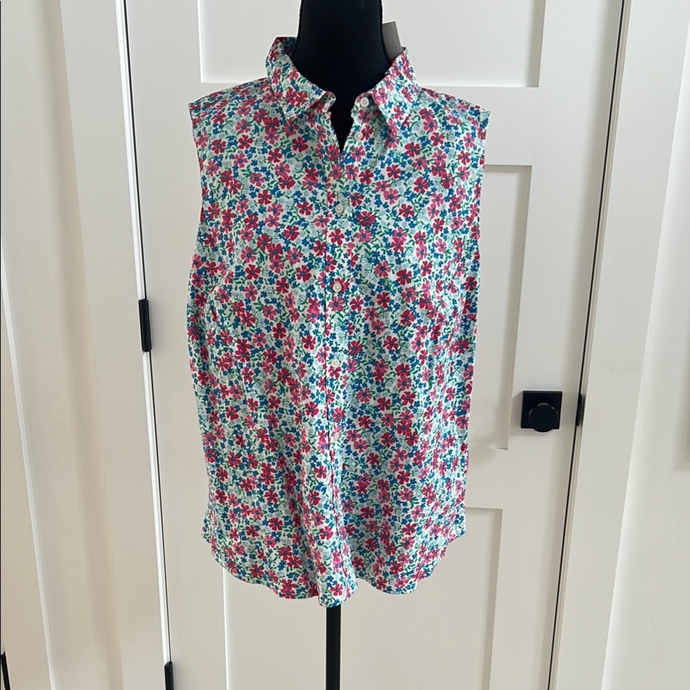 J.Crew Vibrant Floral Blouse